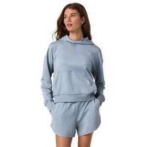 Vuori Halo Modern Pullover Hoodie in Sea Glass Heather